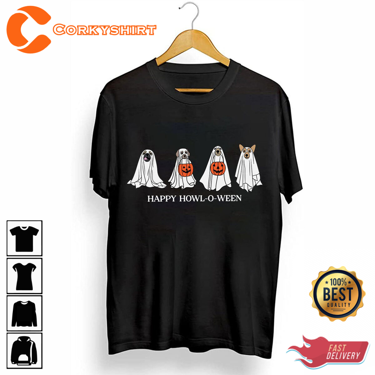 Halloween Snoopy Charlie Peanuts Funny Ghost Spooky Costume T-Shirt