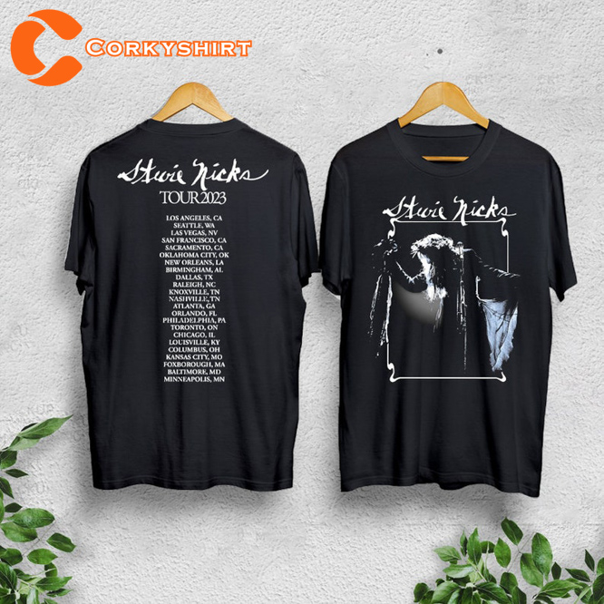 Stevie Nicks Tour 2023 Live in Concert Double Sided Supporter T-Shirt