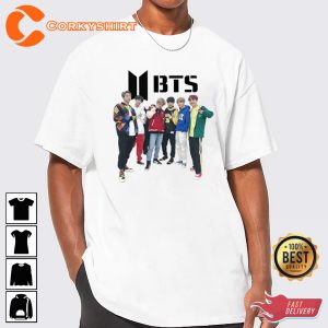 BTS Band Members Image T-Shirt Graphic Tee