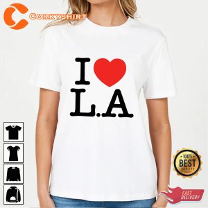 I Love LA Basic Trending Graphic Tee