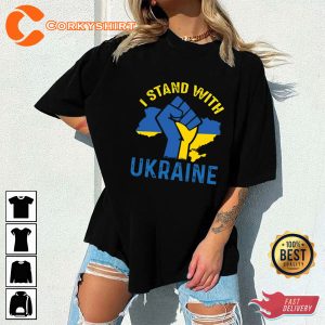 Stand With Ukraine Graphic Tee T-Shirt