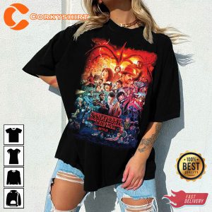 Stranger Things Final Season Release T-shirt Design