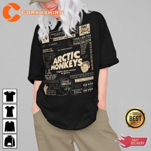 Arctic Monkeys Album Tracklist Arctic T-Shirt Design
