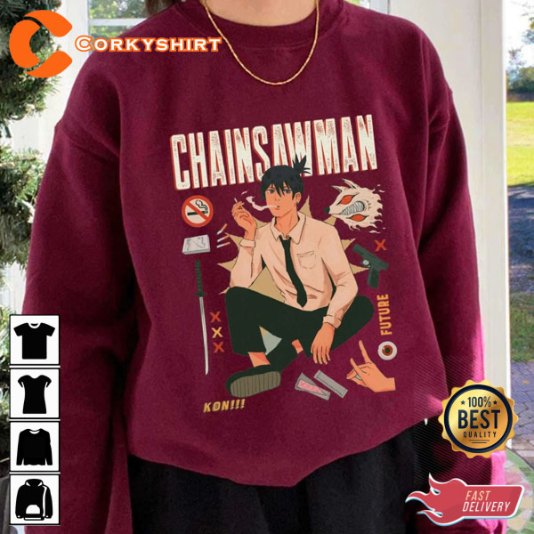 Chainsaw Man Aki Anime Graphic T-Shirt - Corkyshirt