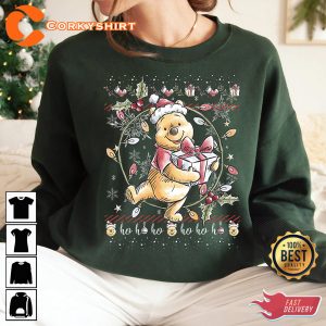 Disney Christmas Winnie The Pooh Ugly Christmas Sweatshirt