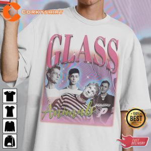 Heat Waves Glass Animals Vintage Printed T-shirt