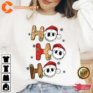 Jack Skeleton Nightmare Before Christmas Ho Ho Ho T-Shirt