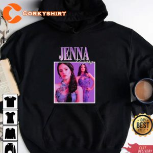 Jenna Ortega Wednesday Addams Actress Retro Unisex T-Shirt