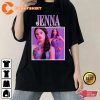 Jenna Ortega Wednesday Addams Actress Retro Unisex T-Shirt
