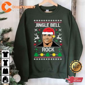 Jingle Bell The Rock Ugly Christmas Santa Claus Shirt