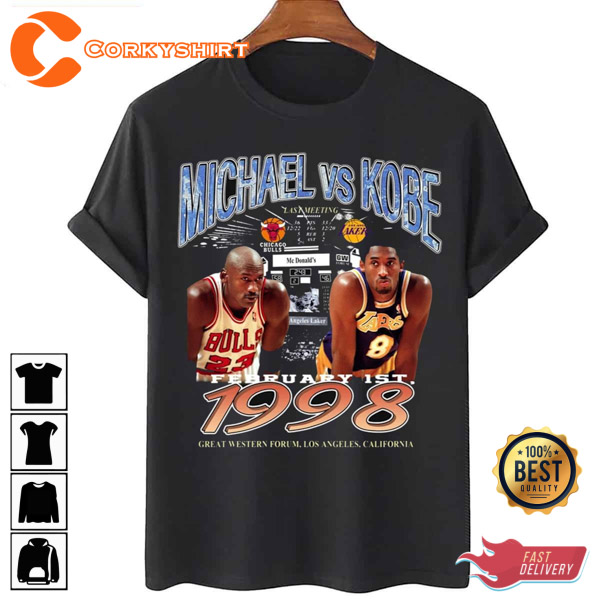 Kobe Bryant x Michael Jordan 1998 LA Lakers T-Shirt