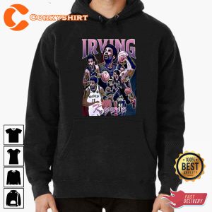 Kyrie Irving Merchandise Playoffs Player Brooklyn Nets Printed Hoodie