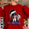 Netflix Wednesday Addams Merry Black Christmas Shirt Printing