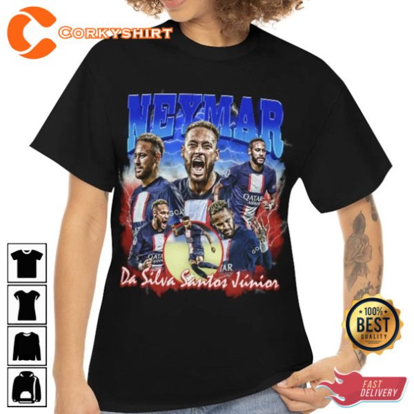 Neymar JR Vinatge TShirt FIFA World Cup Quatar 2022