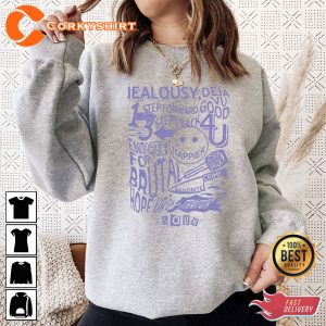 Olivia Rodrigo Sour Tracklist Sweatshirt T-shirt Hoodie