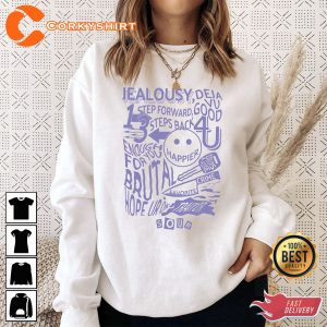 Olivia Rodrigo Sour Tracklist Sweatshirt T-shirt Hoodie