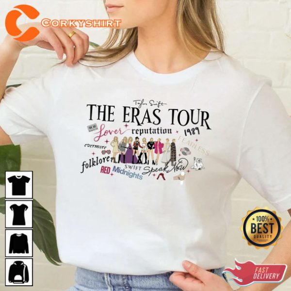 Swift The Eras Tour Shirt Swift Midnight T-shirt Printing