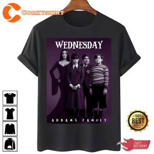 Wednesday The Addams Family All Cast Unisex Shirt