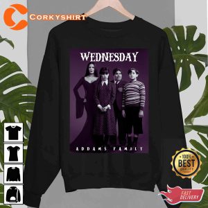 Wednesday The Addams Family All Cast Unisex Shirt