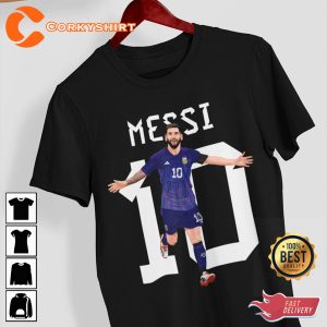 Lionel Messi Argentina National Team Football Lover Printed T-Shirt