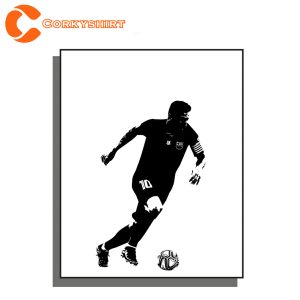 Messi Poster World Cup Soccer Gifts for Him