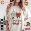 Retro Womens Christmas Feelin Jolly Xmas Shirt