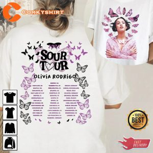 Sour Music Tour Olivia Rodrigo Graphic Shirt