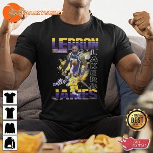 Los Angeles Lakers LeBron JAMES King Basketball Shirt Dessign