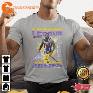 Los Angeles Lakers LeBron JAMES King Basketball Shirt Dessign
