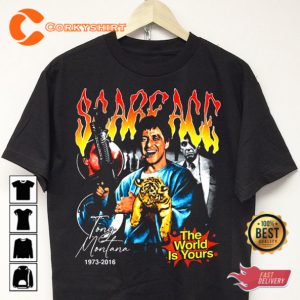 Tony Montana Al Pacino T-shirt Vintage Graphic Tee