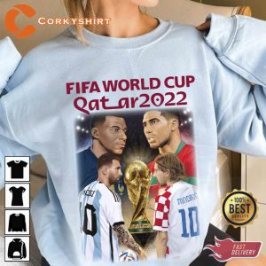 World Cup Semifinals France Morocco Argentia Croatia T-shirt