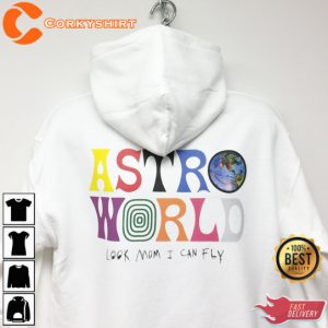 Astroworld Album T-shirt Travis Scott Look Mom I Can Fly Hoodie