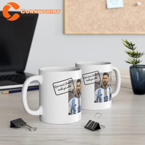 Messi Meme at World Cup Coffee Ceramic Mug