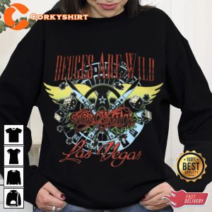 Deuces Are Wild Tour Aerosmith Rock Band Shirt