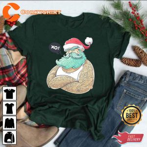 Funny Hipsta Claus XO Santa Merry Christmas Shirt Printing