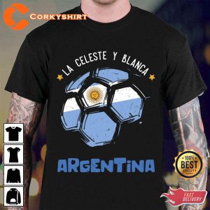 La Celeste Y Blanca Argentina Qatar World Cup Final Shirt