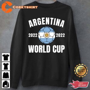Argentina Team Flag World Cup Champion Shirt