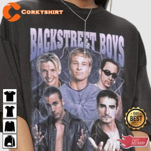 Backstreet Boys Band FM Jingle Ball Retro T-shirt Design