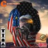 US Veteran With Bald Eagle In American Flag 3D Hoodie Design