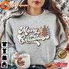 Vintage Merry Christmas 70s Style Merry Christmas T-Shirt