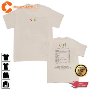 Ctrl Rainbow By Sza With Tracklist Shirt 2 Sides T-shirt