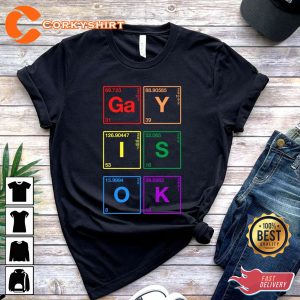 Funny LGBTQ Gay Is OK Printed T-Shirt