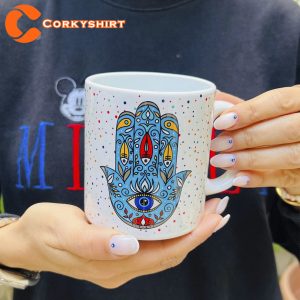 Hamsa Hand Evil Eye Coffee Mug