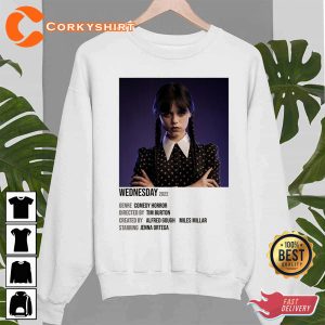 Introduction of Wednesday 2022 Netflix Series Addams Family T-shirt Design