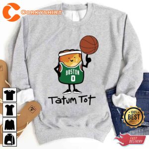 Jayson Tatum Tot Chibi Basketball Player Printed T-Shirt