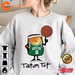 Jayson Tatum Tot Chibi Basketball Player Printed T-Shirt