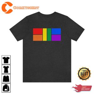 LGBTQ Pride Pickleball Court Rainbow Flag T-Shirt Printing