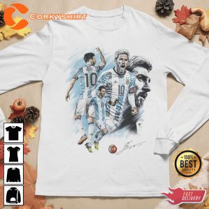 Lionel Messi Champion World Cup Aesthetic T-shirt Design