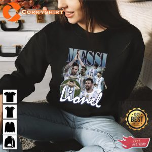 Lionel Messi Vintage Bootleg Soccer Legend Player Shirt