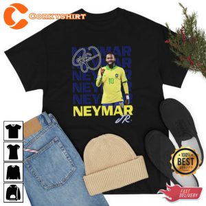 Neymar T-Shirt World Cup 2022 Brazil T-Shirt